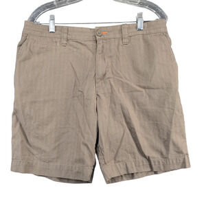 John Bartlett Consensus Chino Shorts Brown Size 34 Slash Pockets